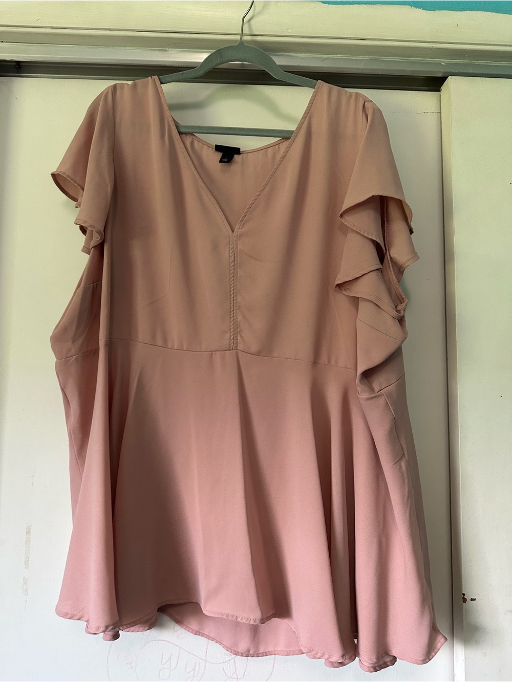 torrid Dusty Rose Pink V-Neck Top